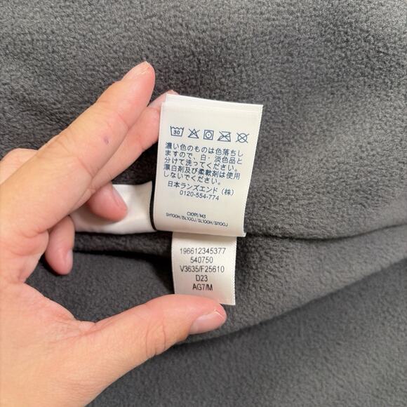 Lands' End Womens Medium 10-12 Grey Gray Fleece Lined Jacket Benefits Charity - Picture 13 of 16